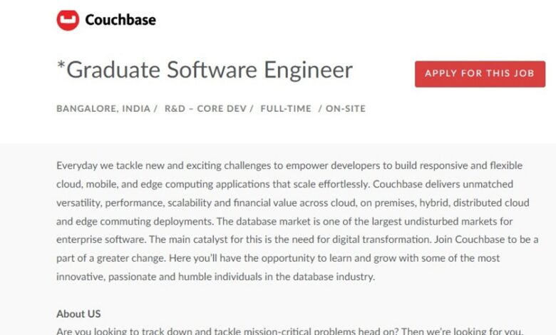 Couchbase Off Campus Drive